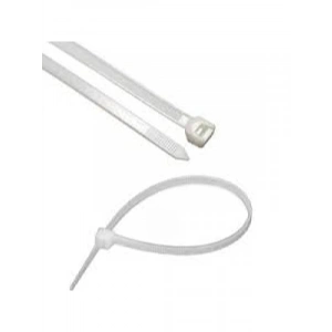 Beyaz Plastik Cırt Kelepçe - 100 Adet (4.8 x 450 mm)