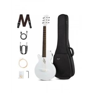 Beyaz Renk Elektro Akustik Gitar - Yüksek Kalite Ses Performansı