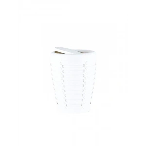 Beyaz Renkli Kapaklı Çöp Kovası