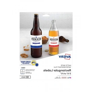 Beyaz Yazdırılabilir Etiketler, 3.5 x 4.75, 32li Paket