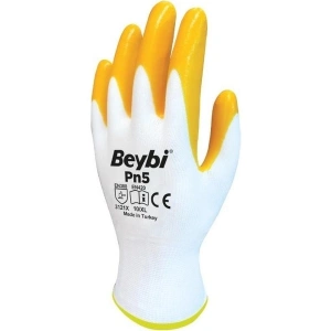 Beybi Pn5 Nitril Sarı Iş Eldiveni 10 Beden - 60 Çift