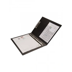 Biala Çift Mekanizmalı Klasör, 4 Halka, Siyah Renk