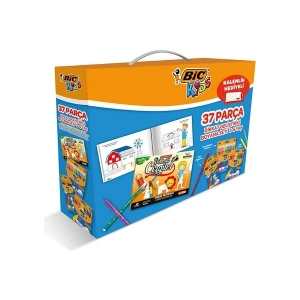 Bic 37 Parça Dikkat Geliştirici Boyama Seti (Kalem Kutusu Hediyeli)
