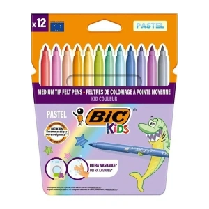 Bic Kıds Colour Keçeli Boya Kalemi Pastel Renkler 12 Li