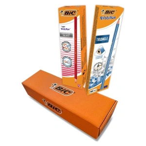 Bic Kurşun Kalem Seti 12 Kurşun 12 Kırmızı Kalem