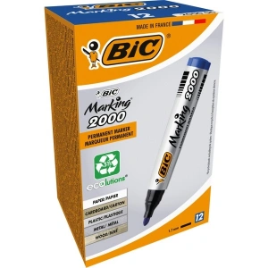 Bic Marker Mavi 2000 Yuvarlak Uçlu Permanent Markör 12li Kutu