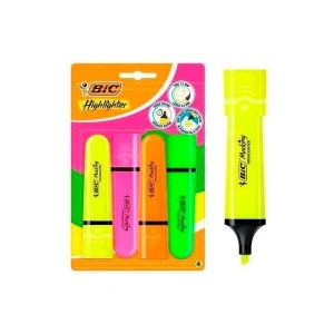 Bic Marking Flat Highlighter 4lü Canlı/Parlak Blister Kalem (519521)