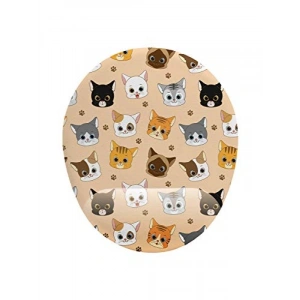 Bilek Destekli Kedi Desenli Mouse Pad