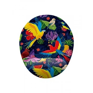 Bilek Destekli Rahat Kullanımlı Papağan Desenli Mouse Pad