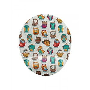 Bilek Destekli Sevimli Baykuşlar Temalı Mouse Pad