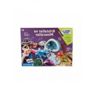 Bilim ve Oyun Seti, Kristaller ve Mineraller ile Eğlenceli Öğrenme