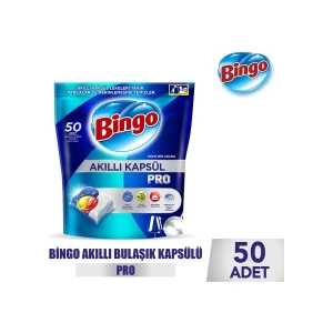 Bingo Akıllı Kapsül Pro Bulaşık Makinesi Deterjanı Tableti 50li