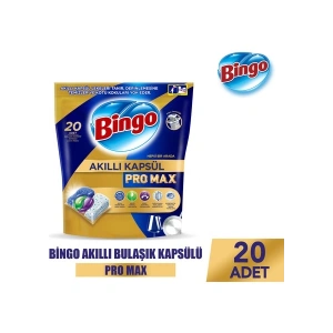 Bingo Akıllı Kapsül Pro Max Bulaşık Makinesi Deterjanı Tableti 20 Adet
