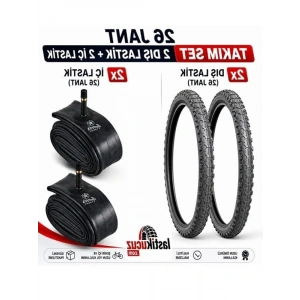 Bisiklet Dış Lastik ve İç Lastik Takımı, 26x1.95 Boyutunda