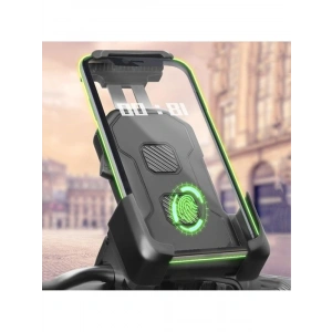 Bisiklet ve Scooter için Gidon Telefon Tutucu, 360 Derece Dönebilir