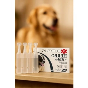 Bitkisel formüllü köpekler için pire ve kene koruma damlası