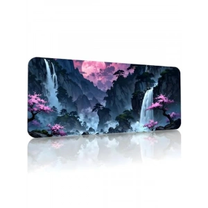 Black Deer XXL Gaming Mouse Pad, 70x30 cm, Dikişli Kenar