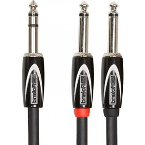 Black-Serisi Bağlantı Eklemesi/Split Kablo – 6, 3-mm-TRS- 2x 6, 3-mm jak, Uzunluk: 3m – RCC-10-TR28V2