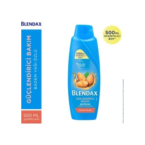 Blendax Güçlendirici Bakım Badem Özlü Şampuan 500 ml Tüm Saç Tipleri İçin