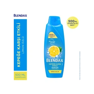 Blendax Kepeğe Karşı Etkili Limon Özlü Şampuan 500 ml Kepekli Saçlar İçin