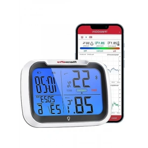 Bluetooth Akıllı Termometre ve Nem Ölçer | 80 Metre Menzil | Uygulama Kontrollü