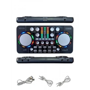 Bluetooth ve Şarjlı Ses Kartı ile Profesyonel Kayıt Mikseri