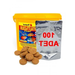 Bölme Tablet Balık Yemi, 100 Adet, Tropical Vitality&Color