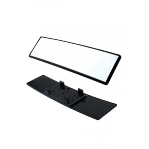 Bombeli İç Dikiz Aynası, 23 cm Siyah Renk, Geniş Görüş Açısı