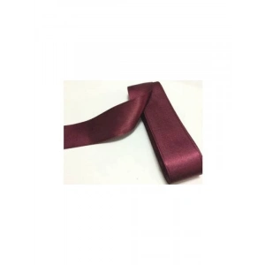 Bordo Saten Kurdele (2 cm, 10 Metre)