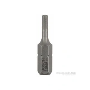 Bosch - 3Lü Paket - Ekstra Sert Seri Vidalama Ucu - Hex 2,5, 25 Mm