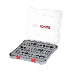 Bosch 30 parçalı freze seti karışık (ahşap için, 8 mm şaftlı üst freze aksesuarı)