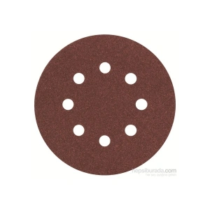 Bosch - Eksantirik Zımpara Kağıdı 5Li, 125 Mm 120 Kum 8 Delik