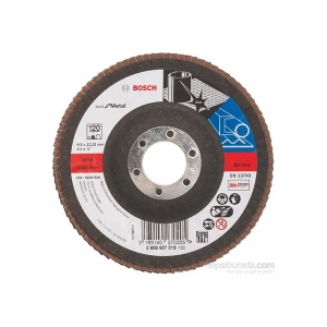 Bosch - Flap Zımpara Diski - 115 Mm, 22,23 Mm, 120 Kum