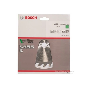 Bosch - Optiline Serisi Ahşap İçin Daire Testere Bıçağı - 160 X 20/16 X 2,6 Mm, 24 Diş