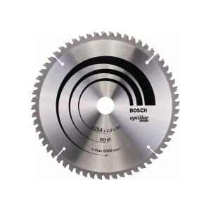 Bosch - Optiline Serisi Ahşap İçin Daire Testere Bıçağı - 254 X 30 X 2,0 Mm, 60 Diş
