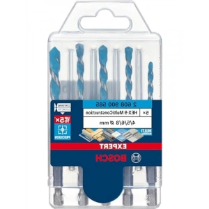 Bosch Professional Accessories 5x Expert Hex-9 Multiconstruction Delme Ucu Setleri (Beton, Yumuşak Döşemeler, Çelik, Yumuşak Ahşap, Plastik, 4-8 mm, Aksesuar Döner Matkap/Vidalamalar)