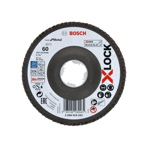 Bosch - X-Lock - 125 mm 60 Kum Best Serisi Metal Flap Disk 2608619202