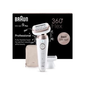 Braun Silk-Épil 9 Flex 9-030 3D Epilatör - Islak ve Kuru Kullanım, 40 Cımbız, Kablosuz, Aydınlatmalı, Şarj Edilebilir