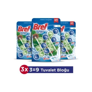 Bref Power Aktiv Wc Blok Trio Çam 3lü