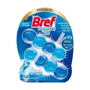 Bref Wc Brilliant Gel Tuvalet Bloğu 2li Okyanus x 3 Adet