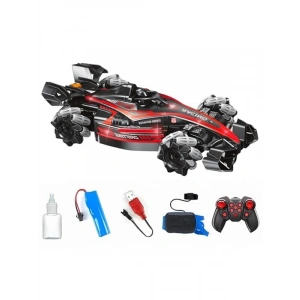 Buhar atan 360° dönebilir formula 1 yarış arabası, kırmızı