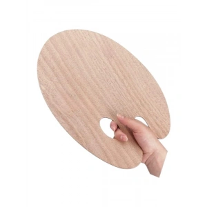 Büyük Boy Ahşap Boya Paleti - 30x40 cm, Doğal Renk