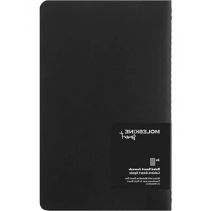 Büyük Boy Kapağı Siyah Moleskine Akıllı Günlük Seti, 13x21 cm