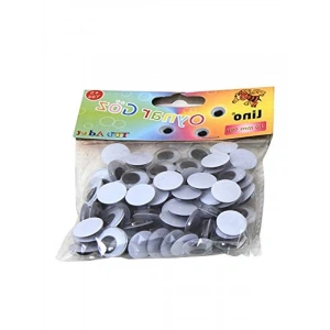 Büyük Boy Oynar Gözler, 15 mm, 50 Adet Paket