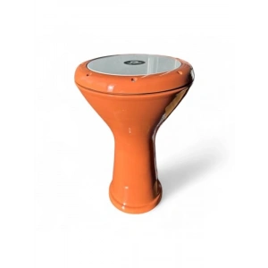 Büyük Boy Turuncu Darbuka - Alüminyum Yapı