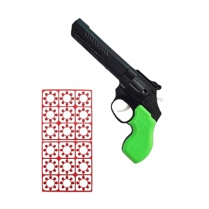 Büyük Boy Yeşil Mantar Tabancası ve 18 Adet Mantar Seti