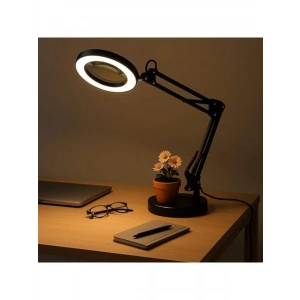 Büyüteçli Masa Lambası USB Güç Bağlantılı 10X Büyütmeli LED Işıklı Masaüstü Lamba 360 Derece Dönebilen Başlıklı Ayarlanabilir Parlaklık Seviyeli Esnek Kollu Çalışma Lambası | FLB06