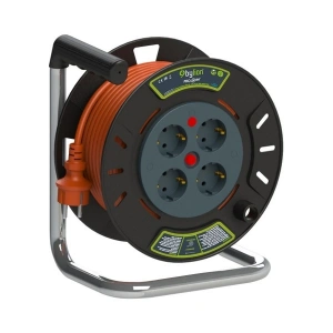 Bylion 20 Metre Seyyar Uzatma Kablosu Mini Makara 3*1.5 Mm² 20 Mt. Işıklı