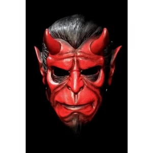 Cadılar Bayramı için Kırmızı Hellboy Temalı Maske