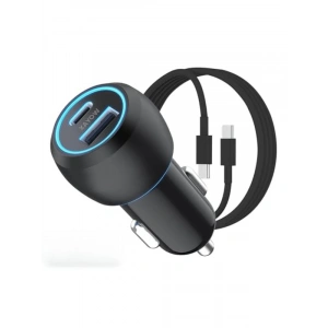 Çakmaklık Tipi Araç Şarj Aleti, USB ve Type-C Girişli Set, 38W